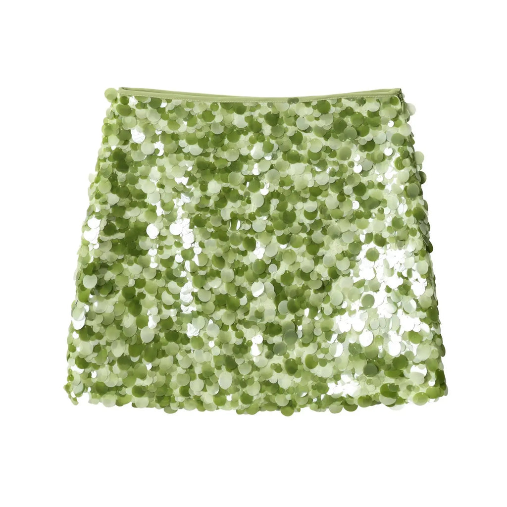 Falda con Lentejuelas Pastel