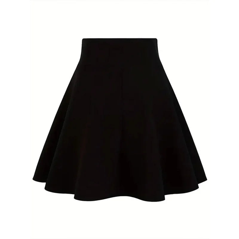 Falda de Talle Alto con Lazada Frontal