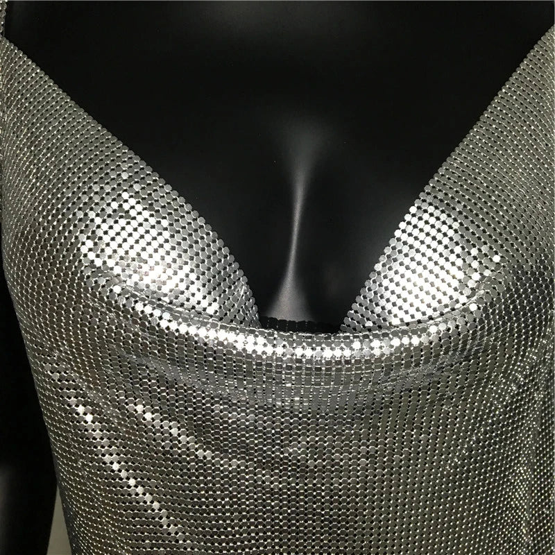 Mini Vestido de Espalda Cruzada