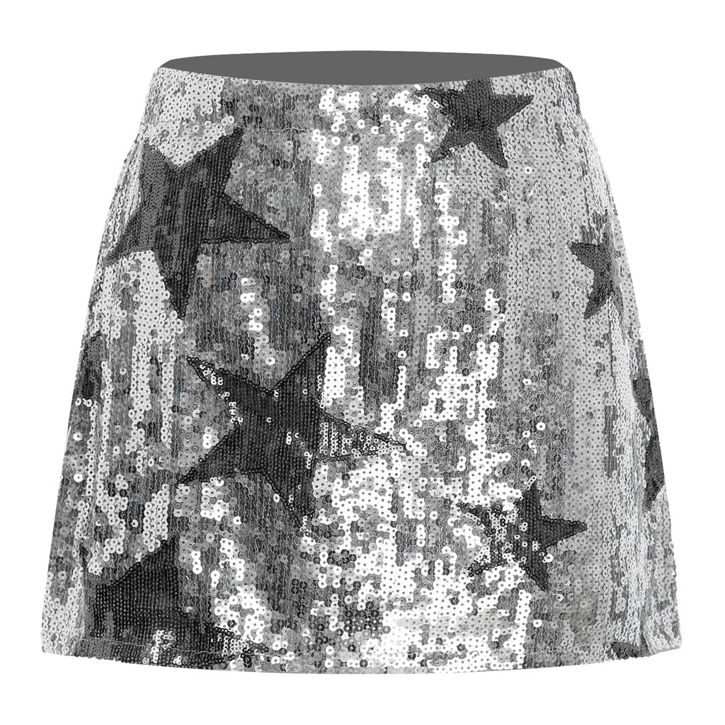 Minifalda de Lentejuelas con Estrellas