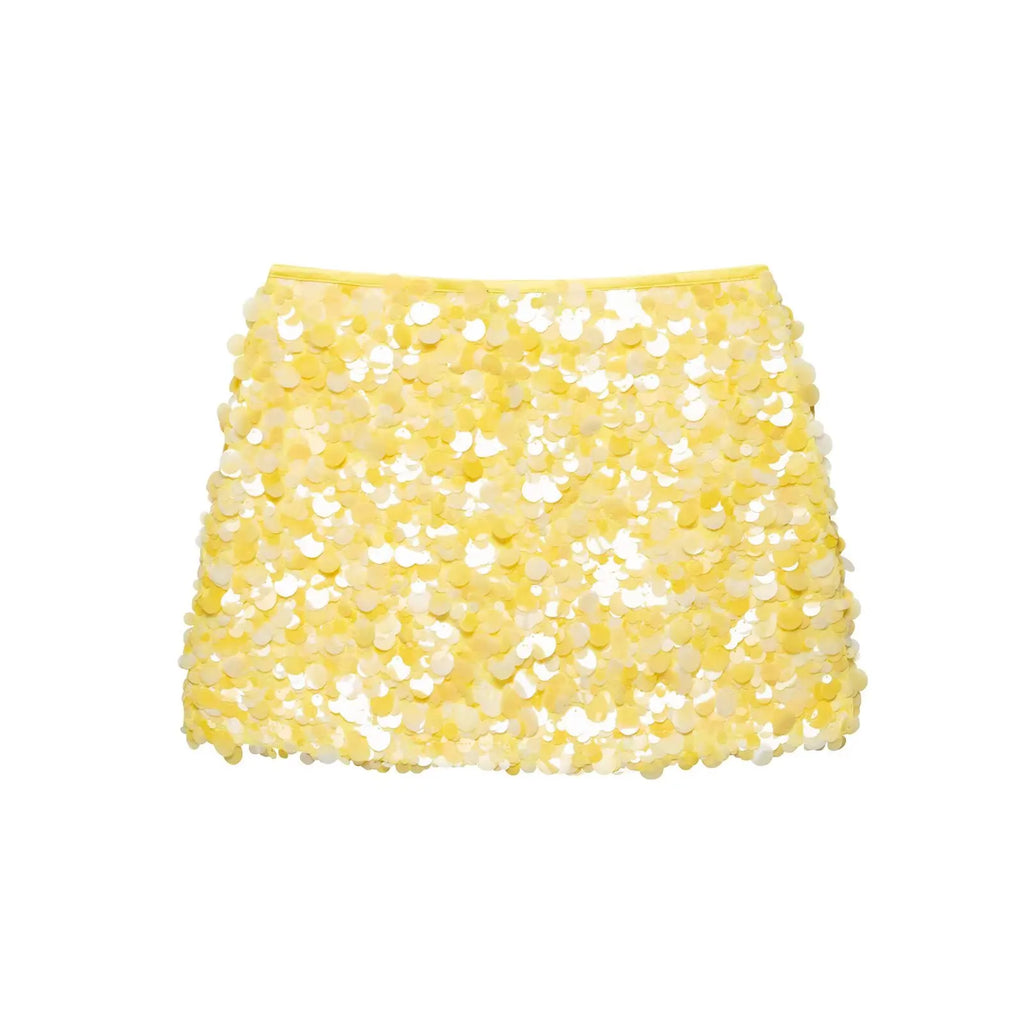 Falda con Lentejuelas Pastel