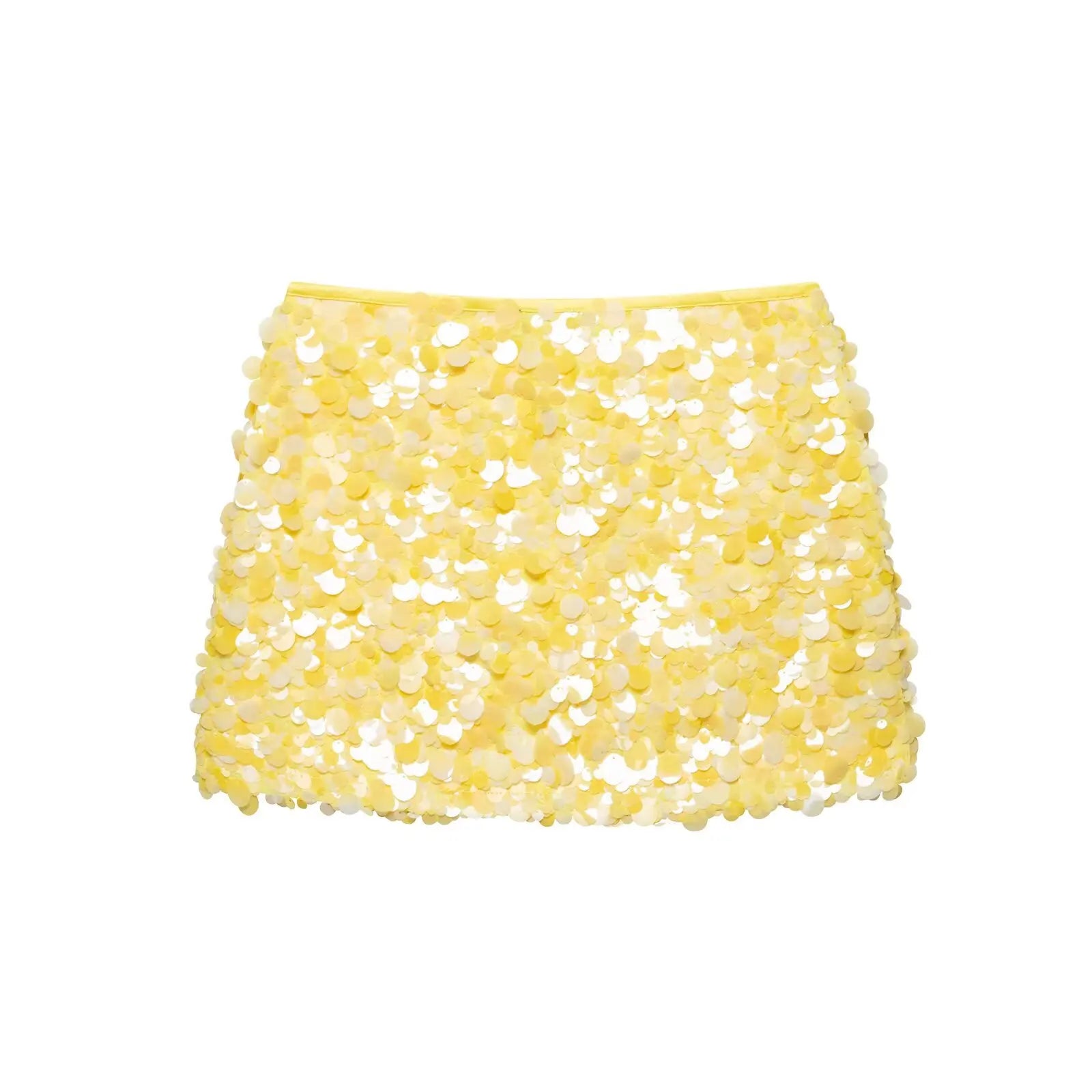 Falda con Lentejuelas Pastel