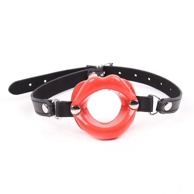Accesorio sexual con mordaza decorativa