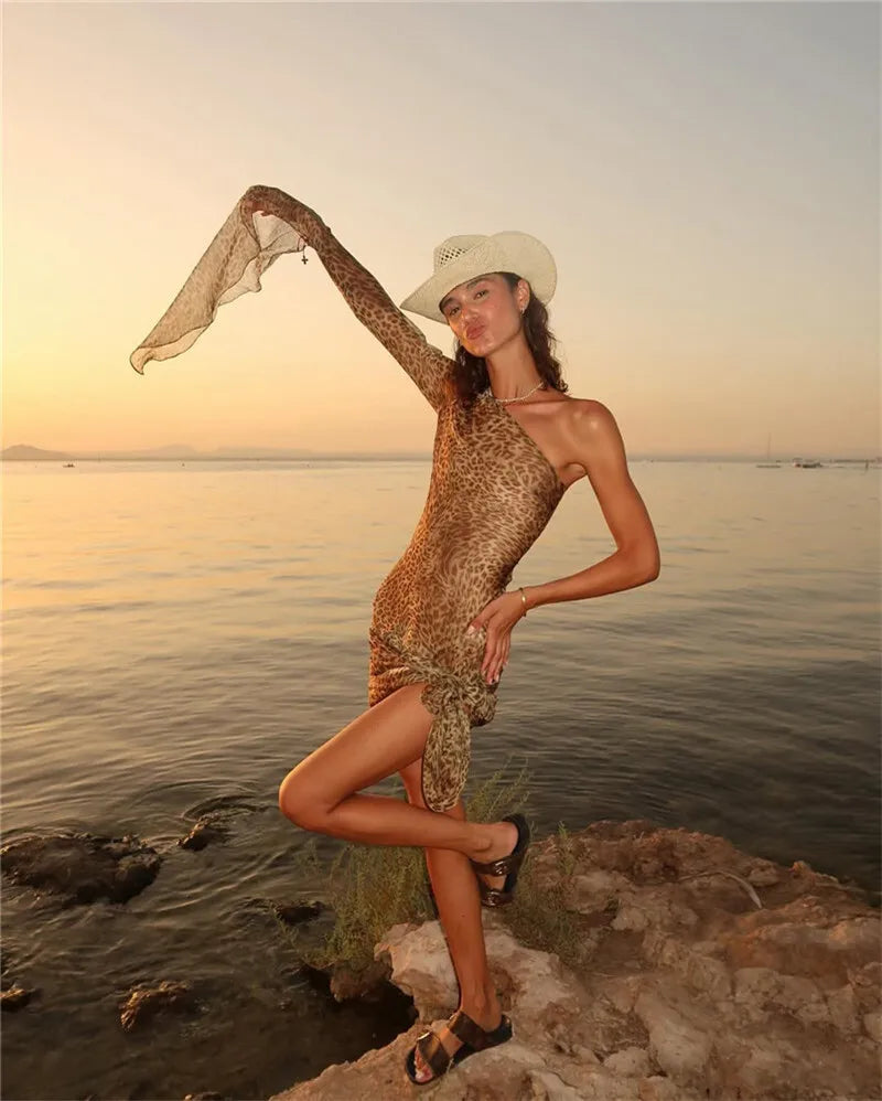 Vestido de Escote Asimétrico