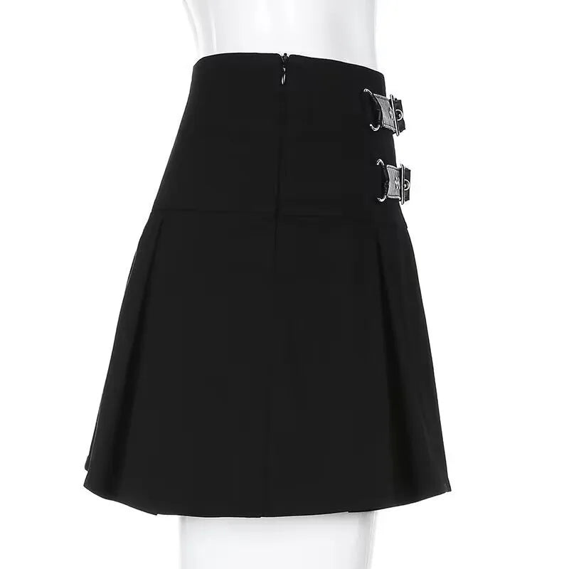 Minifalda con Doble Hebilla