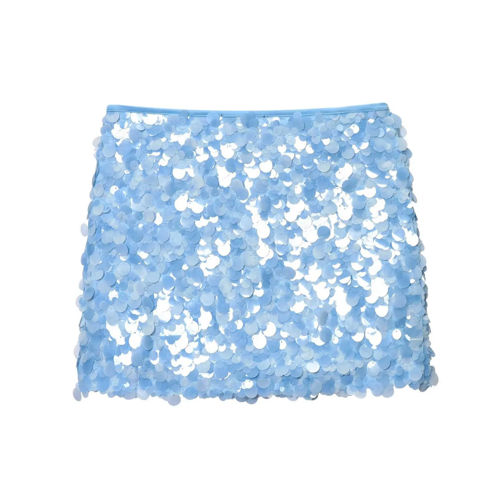 Falda con Lentejuelas Pastel